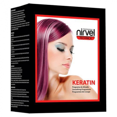 Nirvel KERATIN Cream Strong - Keratinos tartós hajegyenesítő csomag erős és normál hajra
