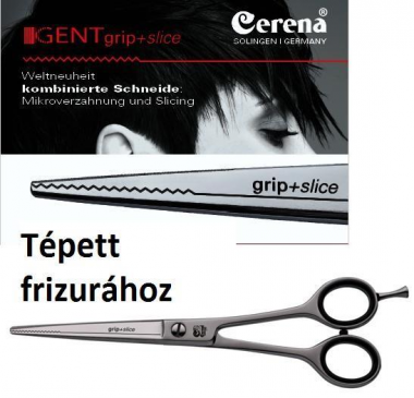 Grip+Silc Cerena Solingen Kombinált élű hajvágó olló tépett hatáshoz 6.5