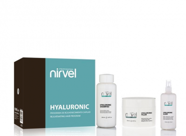 Nirvel Hyaluronic Pack intenzív hajerősítő csomag egyenes haj késítéséhez