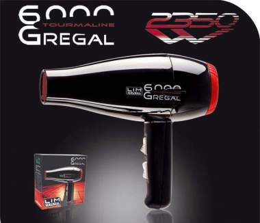 Fodrász hajszárító diffúzoros 2350W LIM-HAIR Gregal fekete Ionic Tourmaline