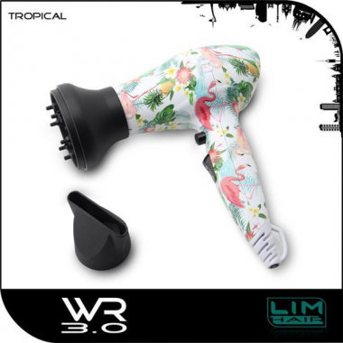 .Professzionális MINI utazó hajszárító Design LIM-HAIR WR3.0 Tropical 1200W