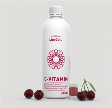 LipoCell C-Vitamin liposzómás étrendkiegészítő C-vitaminnal, fulvosavval és bioflavonoiddal 500 ml