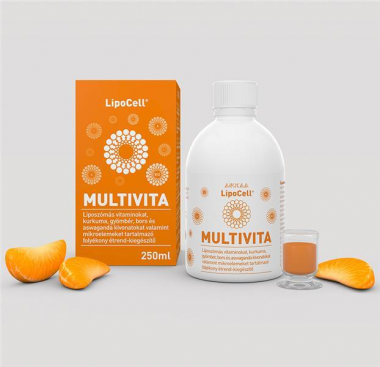 LipoCell Multivita liposzómás multivitaminos étrendkiegészítő 250 ml