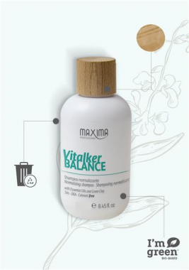 Maxima Vitalker Balance sampon zsíros hajra fejbőrre 1000ml ( Az NHP sampont leváltó új termék )