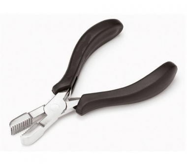Hajhosszabbításhoz keratin törő fogó Black-02