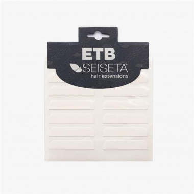 Hajragasztócsík tip csomag kétoldalon ragasztós Fehér/erős - Seiseta ETB 48db/csomag