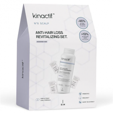 COVID 19 utáni hajhullás kezelése hatékonyan - Kinactif N8 Scalp Force erős hajhullás elleni csomag