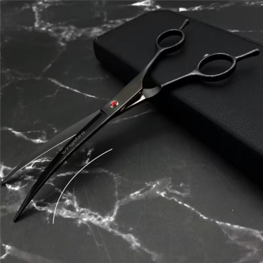 Kutyanyíró olló hajlított pengével 8.0 Black W-83046280956