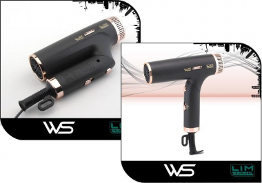 .Professzionális MINI utazó hajszárító LIM-HAIR WS Fekete - Rózsa arany 1200W