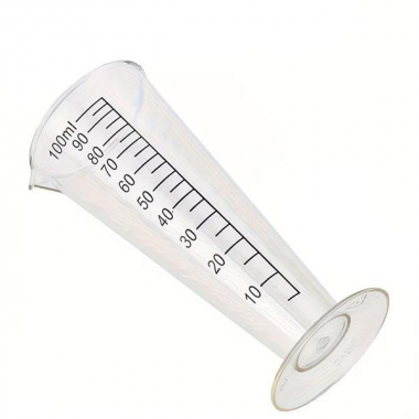 Mérőpohár kúpos tölcsér formával 100ml fodrászkellék